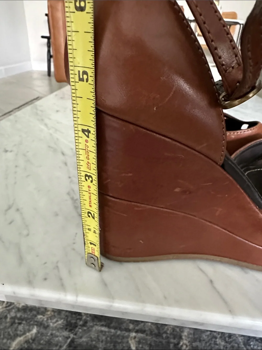 Hogan leather wedges